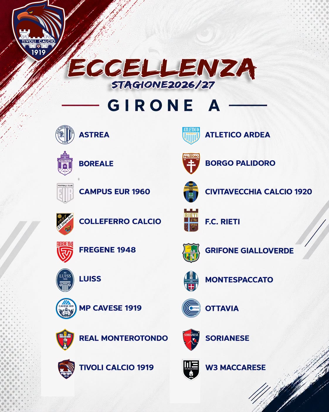 ECCELLENZA 2026/27 — SI PARTE!